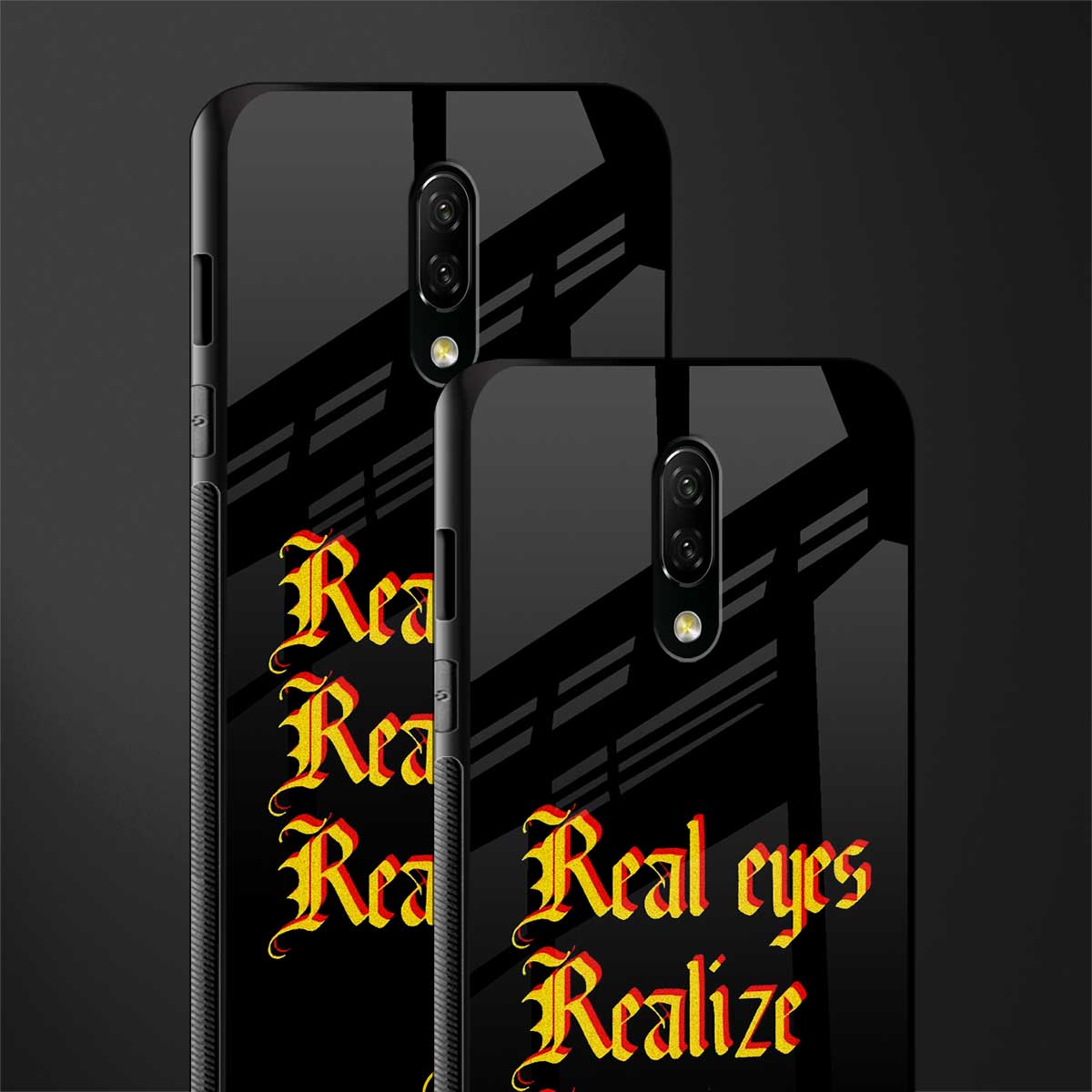 real eyes realize real lies quote glass case for oneplus 7 image-2