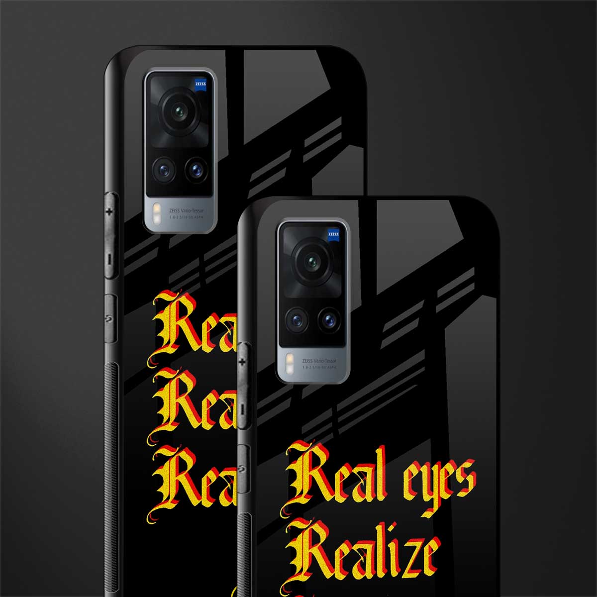 real eyes realize real lies quote glass case for vivo x60 image-2