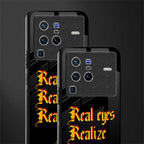 real eyes realize real lies quote glass case for vivo x80 pro 5g image-2