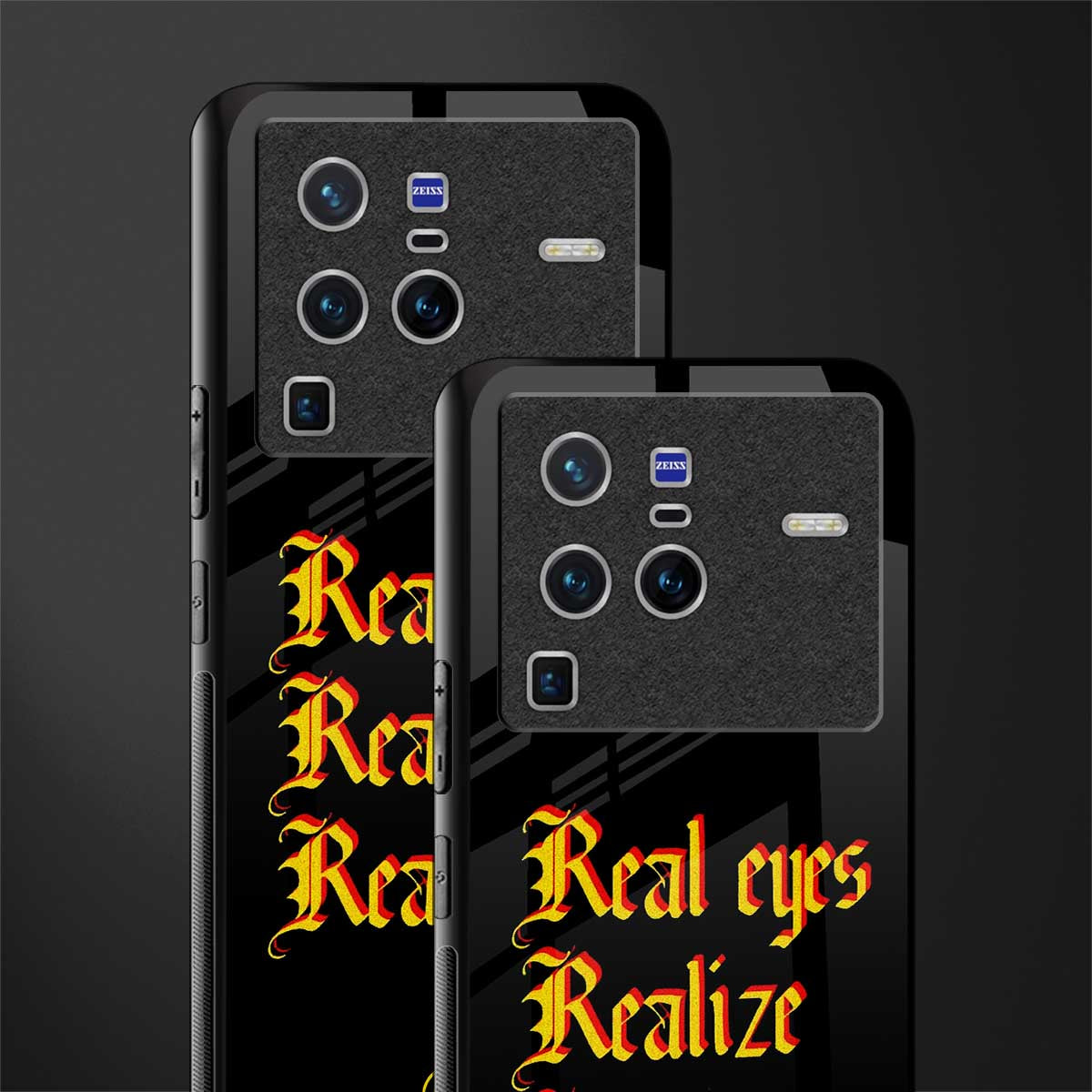 real eyes realize real lies quote glass case for vivo x80 pro 5g image-2