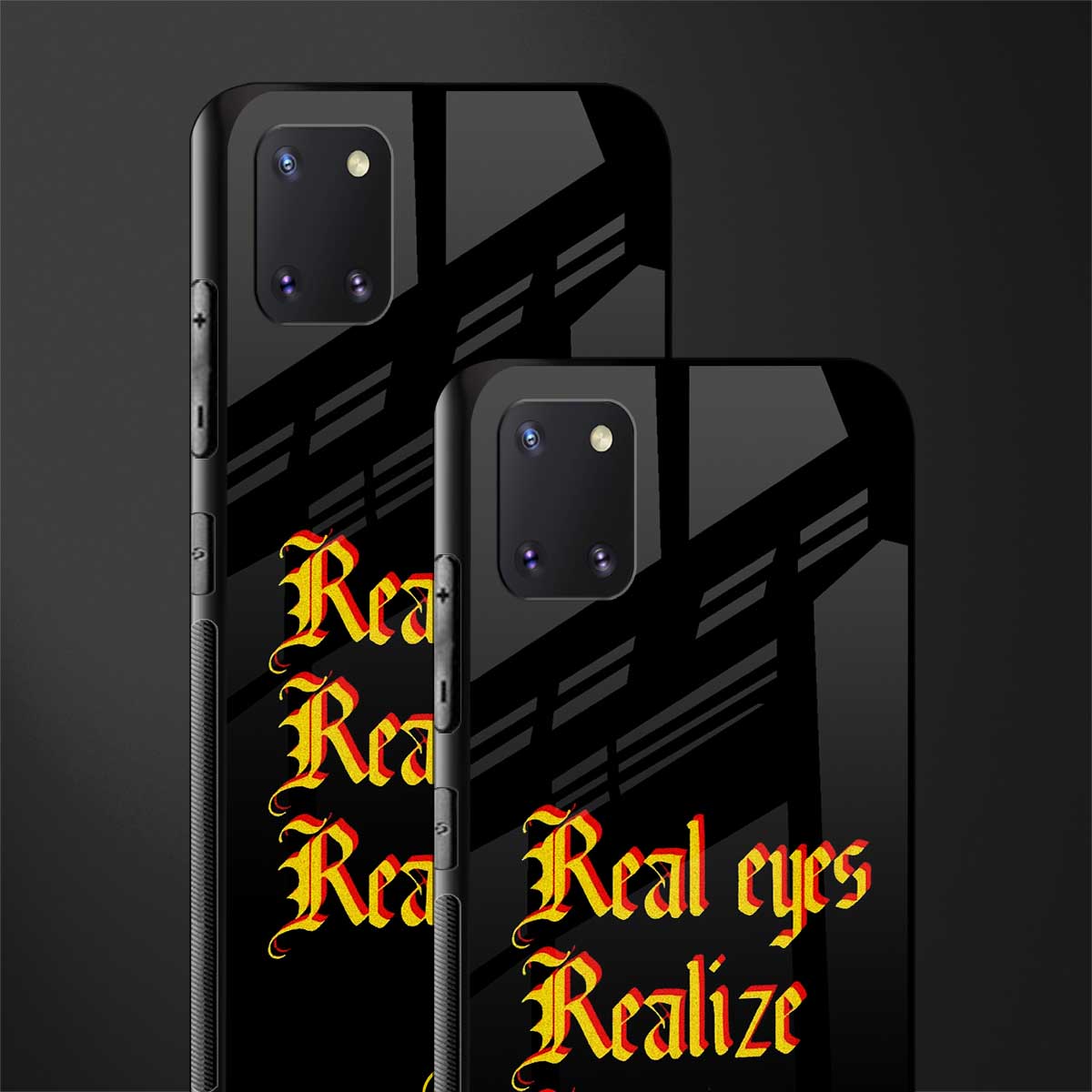 real eyes realize real lies quote glass case for samsung galaxy note 10 lite image-2