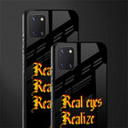 real eyes realize real lies quote glass case for samsung a81 image-2