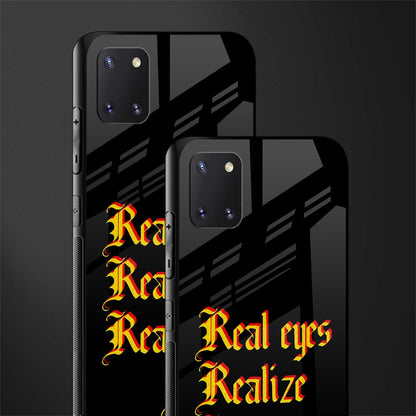real eyes realize real lies quote glass case for samsung a81 image-2