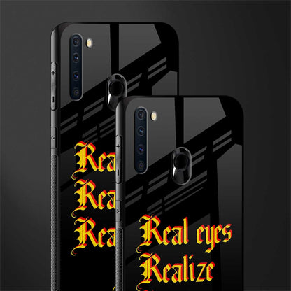 real eyes realize real lies quote glass case for samsung a21 image-2