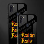 real eyes realize real lies quote glass case for samsung a11 image-2