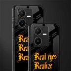 real eyes realize real lies quote back phone cover | glass case for vivo y22