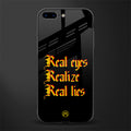 real eyes realize real lies quote glass case for iphone 7 plus image