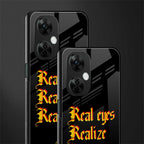 real eyes realize real lies quote back phone cover | glass case for oneplus nord ce 3 lite