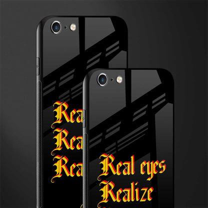 real eyes realize real lies quote glass case for iphone 6 plus image-2