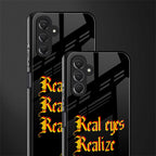 real eyes realize real lies quote back phone cover | glass case for samsun galaxy a24 4g