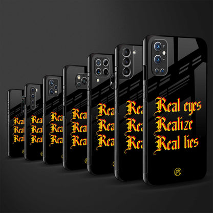 real eyes realize real lies quote glass case for redmi y3 image-3