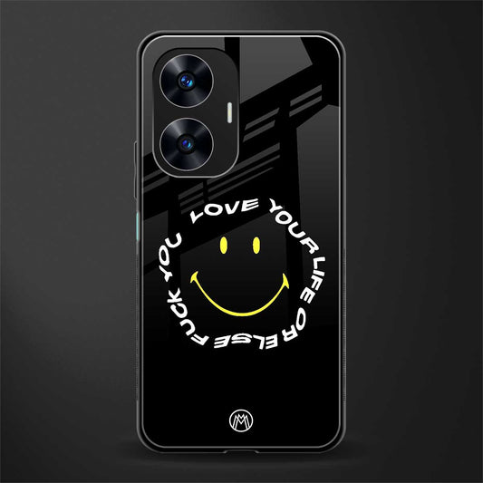 realisation back phone cover | glass case for realme c55