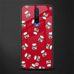 red nutella glass case for poco x2 image
