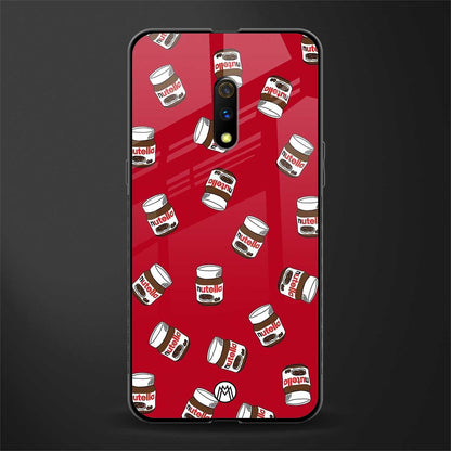 red nutella glass case for realme x image