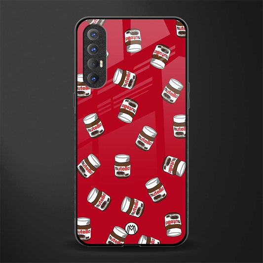 red nutella glass case for oppo reno 3 pro image