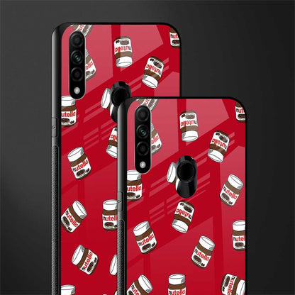 red nutella glass case for oppo a31 image-2