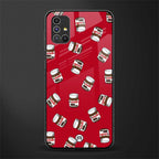 red nutella glass case for samsung galaxy m51 image
