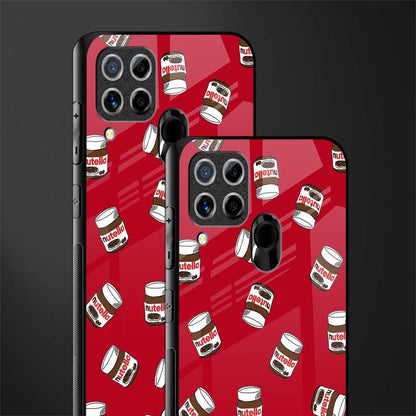 red nutella glass case for realme c15 image-2