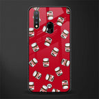 red nutella glass case for vivo u20 image