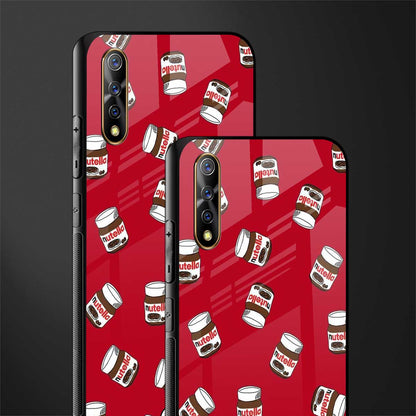 red nutella glass case for vivo z1x image-2