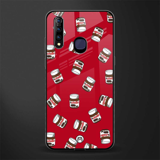 red nutella glass case for vivo z1 pro image