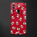 red nutella glass case for vivo v15 image