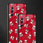 red nutella glass case for vivo v15 pro image-2