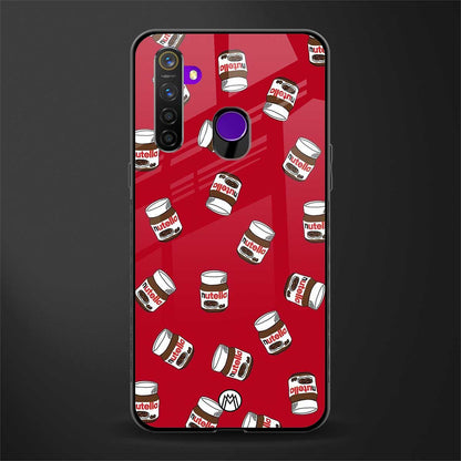 red nutella glass case for realme 5s image
