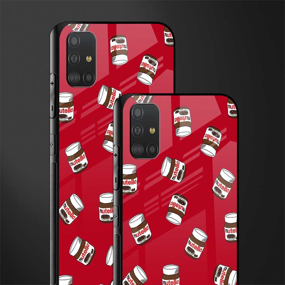 red nutella glass case for samsung galaxy a51 image-2