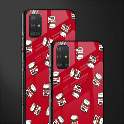 red nutella glass case for samsung galaxy a51 image-2