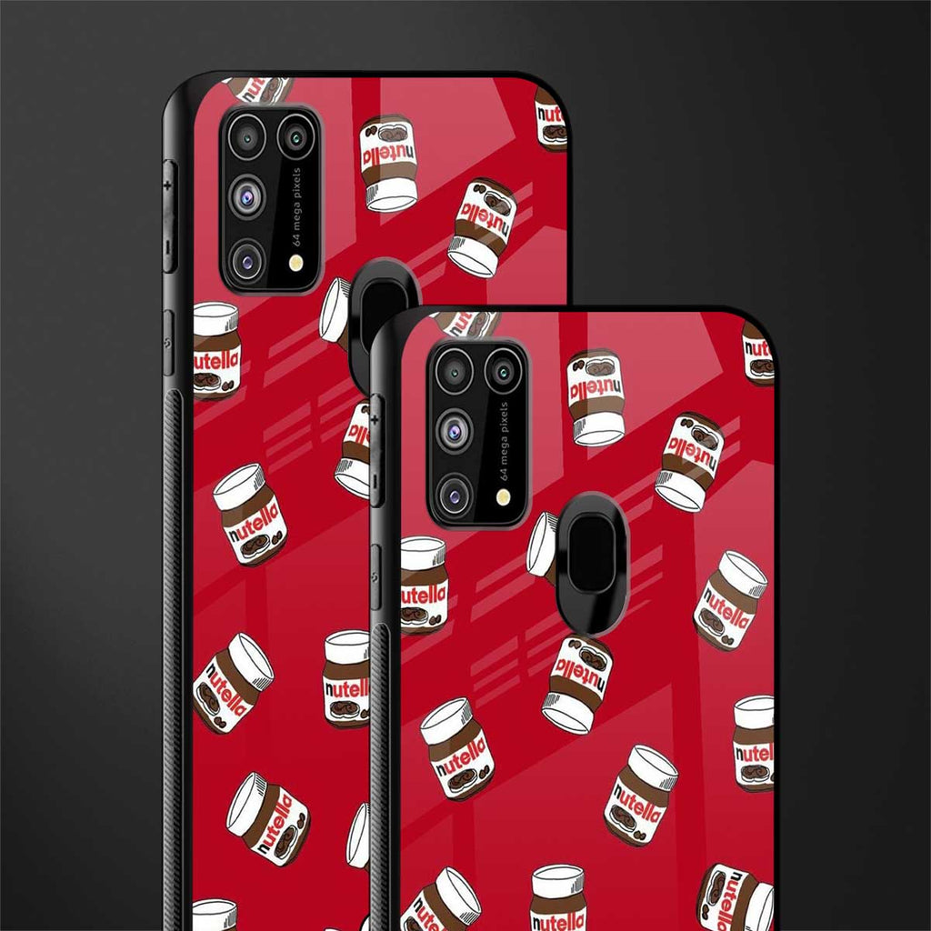 red nutella glass case for samsung galaxy m31 prime edition image-2