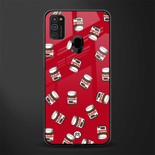 red nutella glass case for samsung galaxy m30s image