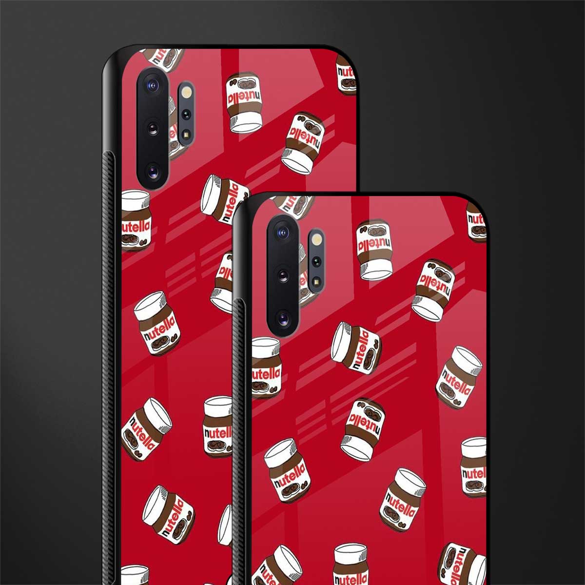 red nutella glass case for samsung galaxy note 10 plus image-2