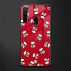 red nutella glass case for redmi note 8 image