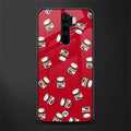 red nutella glass case for redmi note 8 pro image