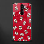 red nutella glass case for redmi note 8 pro image