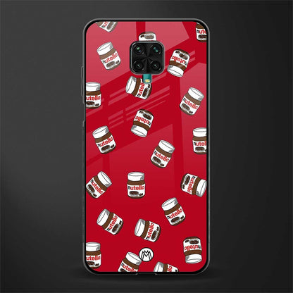 red nutella glass case for poco m2 pro image