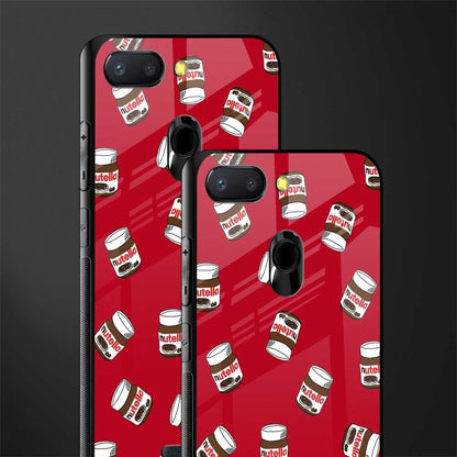 red nutella glass case for redmi 6 image-2