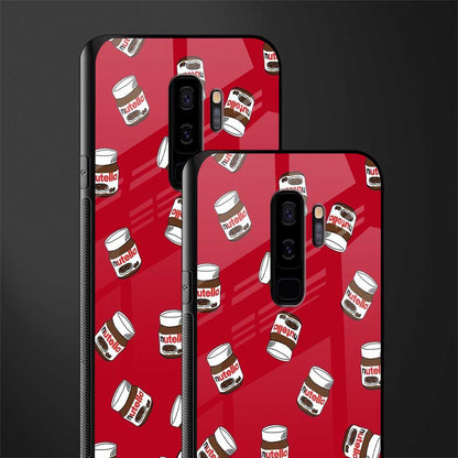 red nutella glass case for samsung galaxy s9 plus image-2