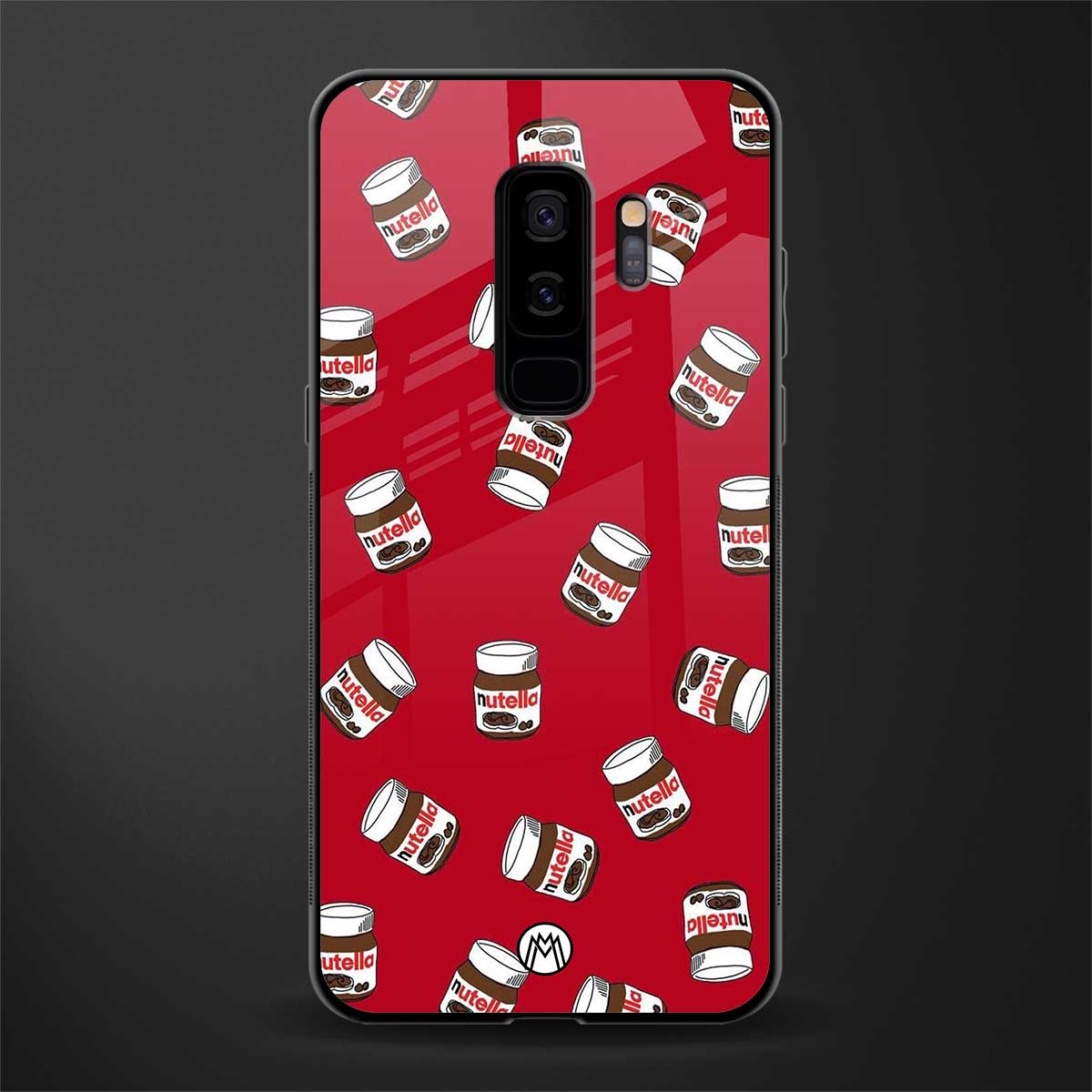 red nutella glass case for samsung galaxy s9 plus image