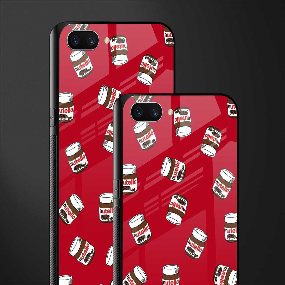 red nutella glass case for realme c1 image-2