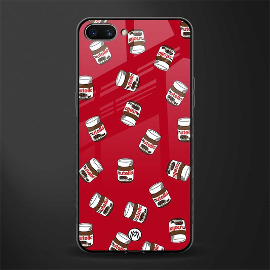 red nutella glass case for realme c1 image