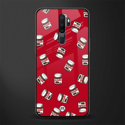 red nutella glass case for oppo a5 2020 image