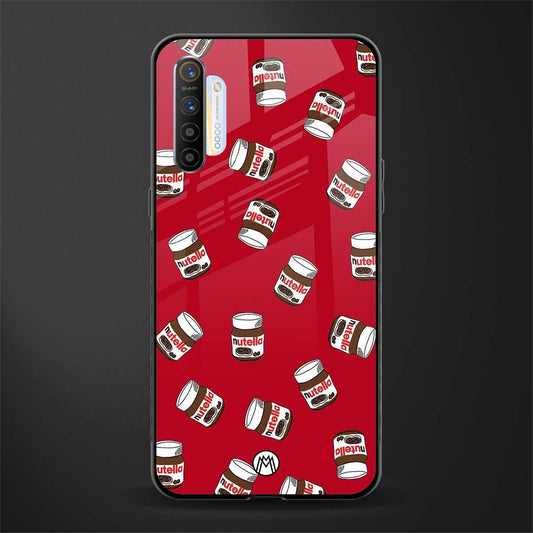 red nutella glass case for realme x2 image