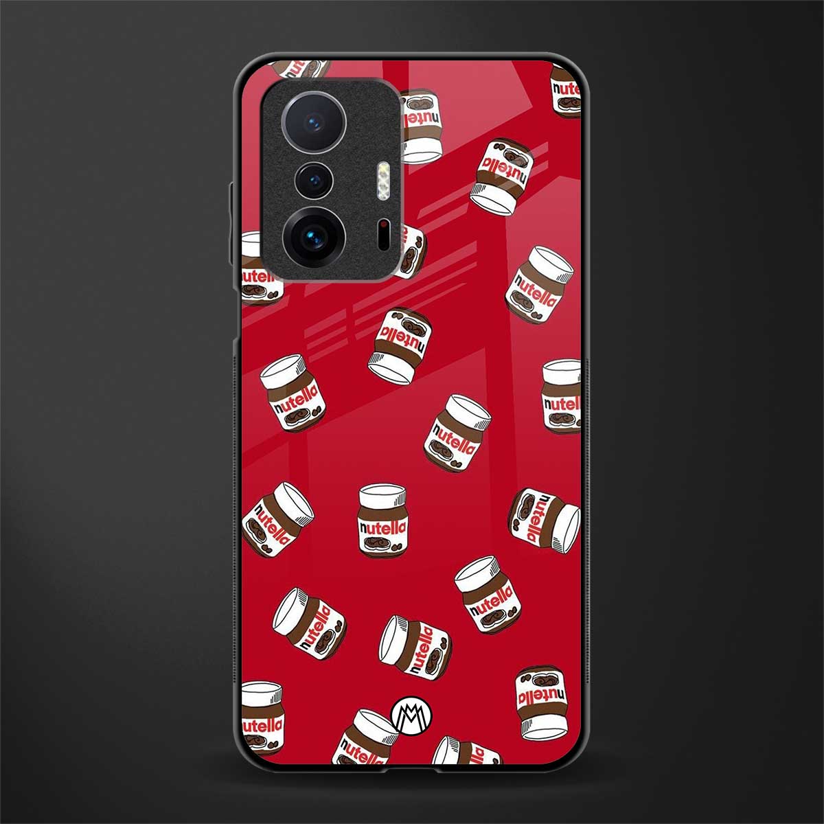 red nutella glass case for mi 11t pro 5g image