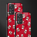 red nutella glass case for xiaomi 11i 5g image-2