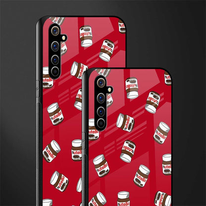 red nutella glass case for realme x50 pro image-2