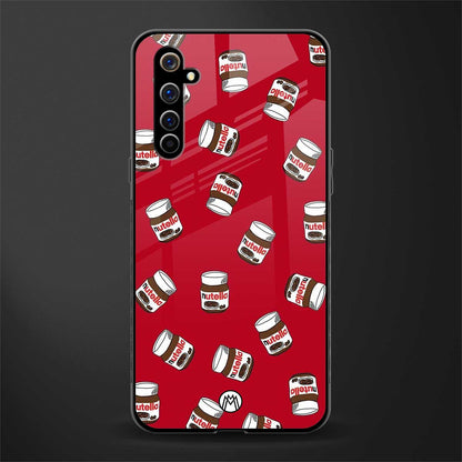 red nutella glass case for realme x50 pro image