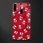 red nutella glass case for samsung galaxy a20s image