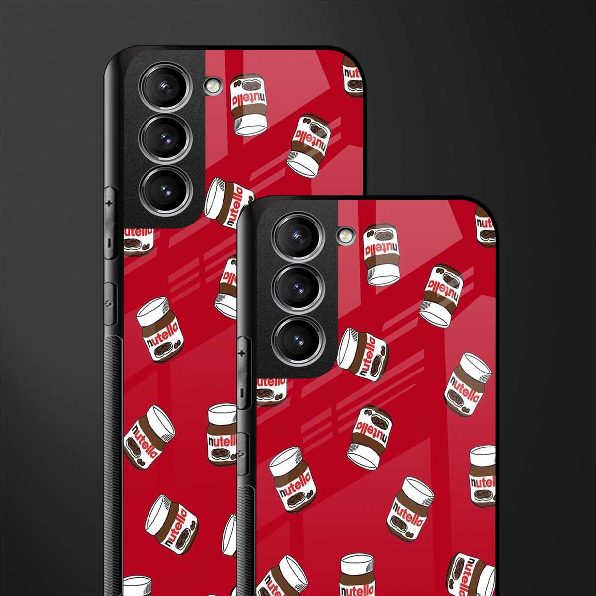 red nutella glass case for samsung galaxy s21 image-2